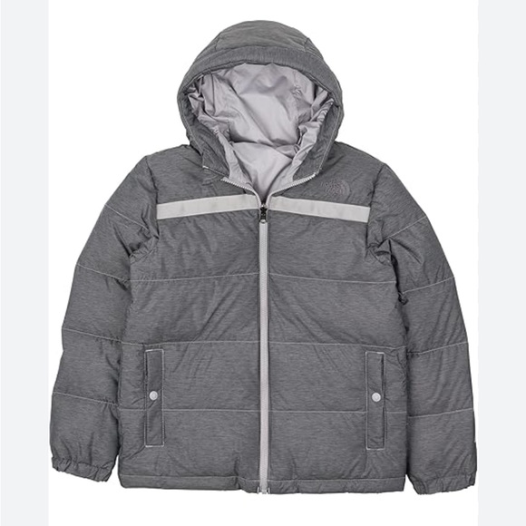 THE NORTH FACE Teen Forester Lowel Peak Reversible Down Insulated Jacket 14-16 - Picture 8 of 8